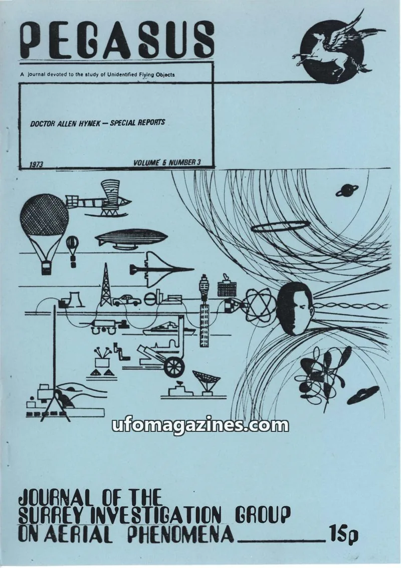 Cover of SURREY INVESTIGATION GROUP ON AERIAL PHENOMENA issue 3: PEGASUS