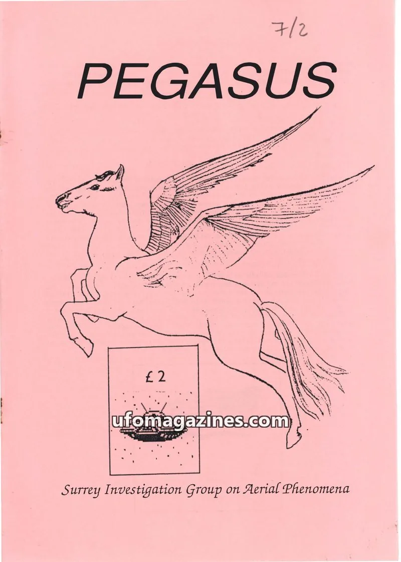 Cover of Surrey Investigation Group on Aerial Phenomena issue 7, #2: PEGASUS