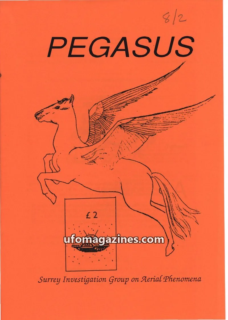 Cover of Surrey Investigation Group on Aerial Phenomena issue #2: PEGASUS