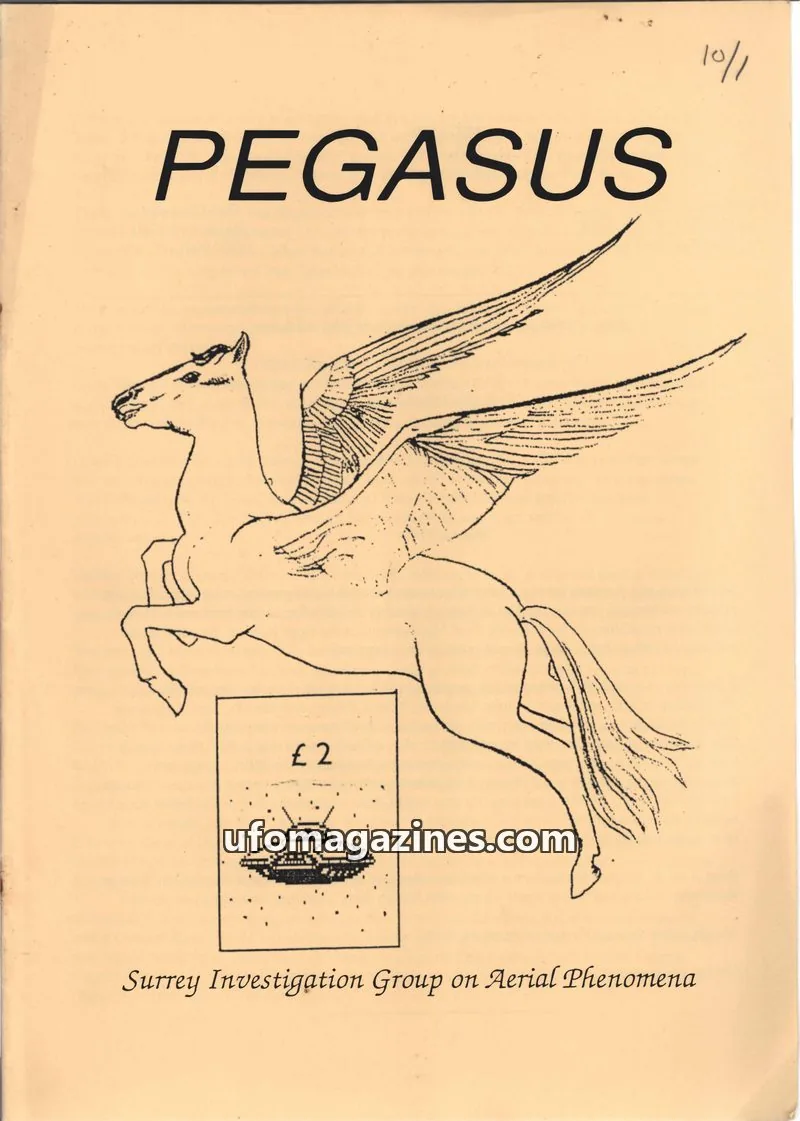 Cover of Surrey Investigation Group on Aerial Phenomena issue #1: PEGASUS