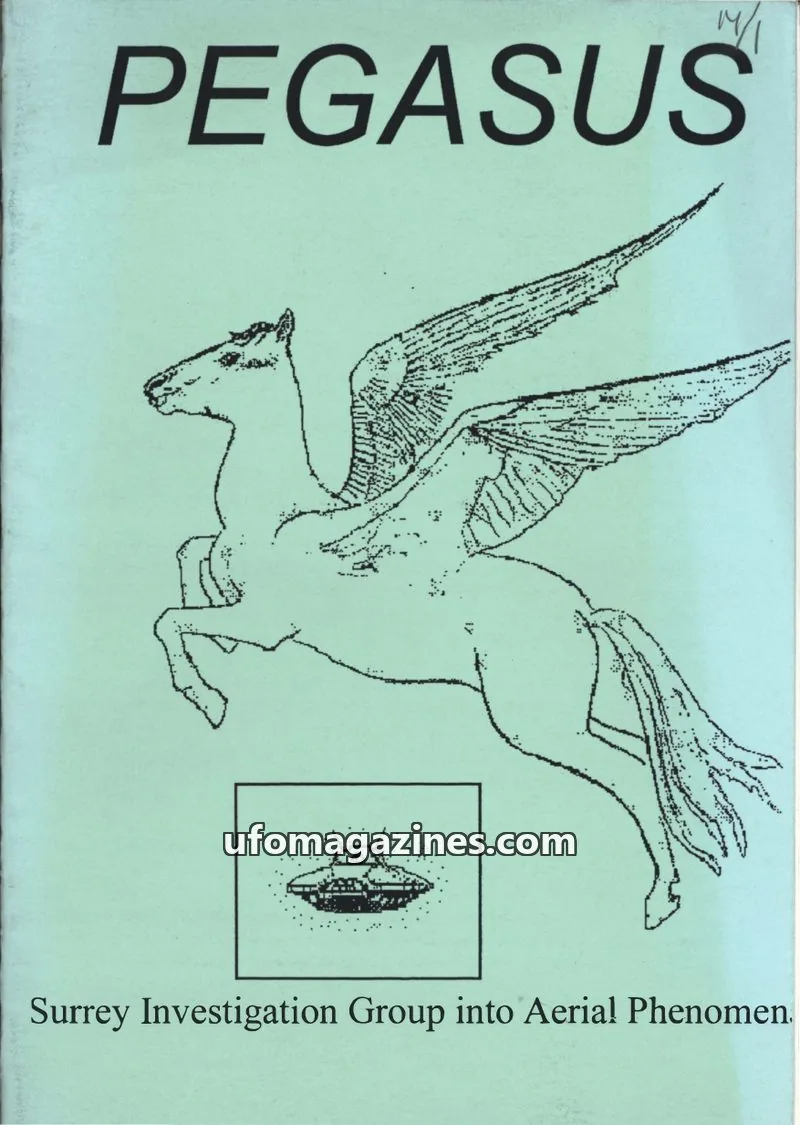 Cover of Surrey Investigation Group into Aerial Phenomena issue 14,#1: PEGASUS