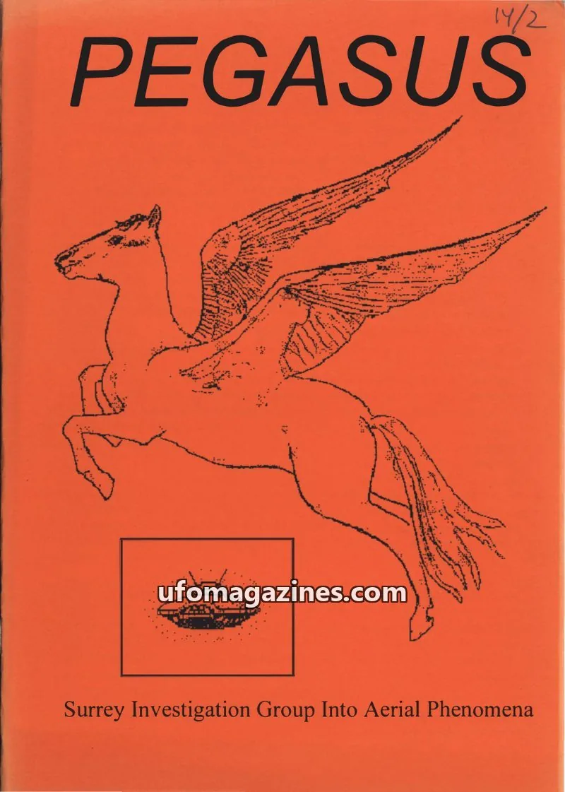 Cover of Surrey Investigation Group Into Aerial Phenomena issue 14, #2: PEGASUS