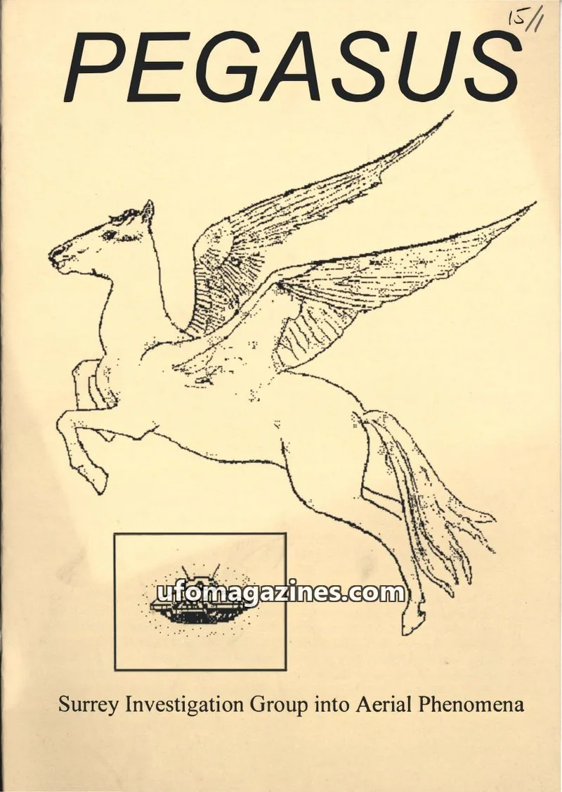 Cover of Surrey Investigation Group into Aerial Phenomena issue 15, #1: PEGASUS