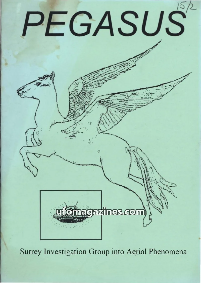 Cover of Surrey Investigation Group into Aerial Phenomena issue #2: PEGASUS