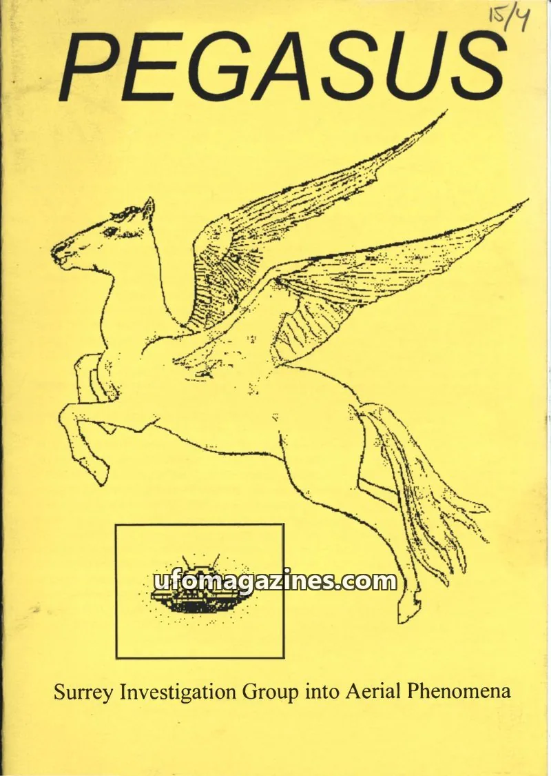 Cover of Surrey Investigation Group into Aerial Phenomena issue #4: PEGASUS