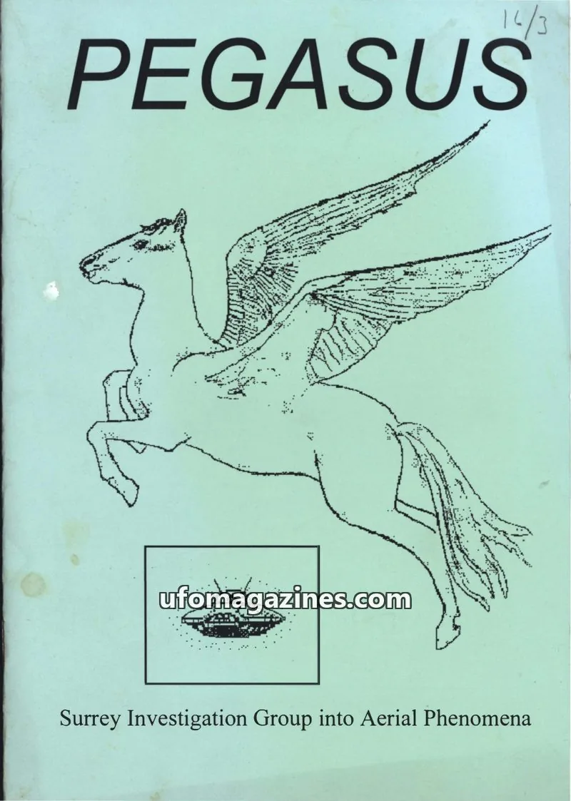 Cover of Surrey Investigation Group into Aerial Phenomena issue Volume 16, #3: PEGASUS