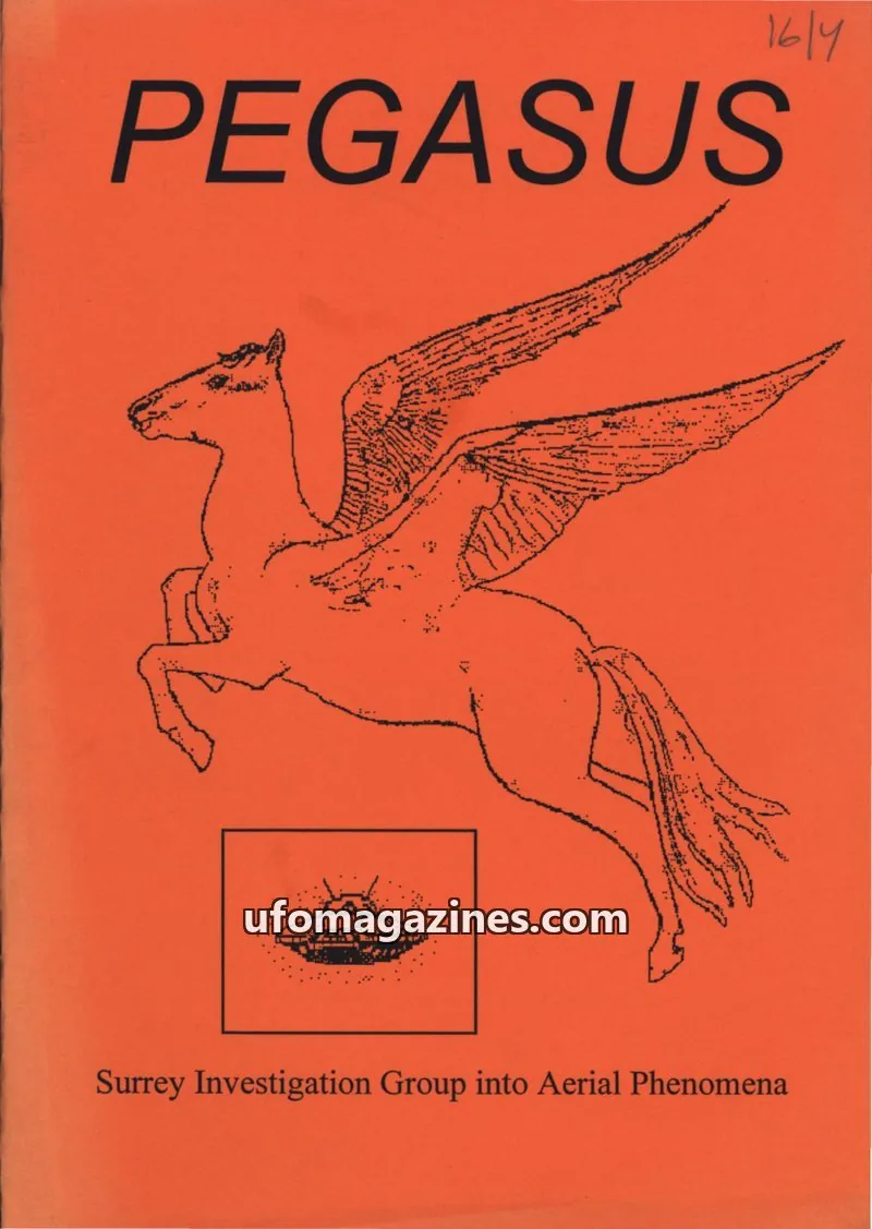 Cover of Surrey Investigation Group into Aerial Phenomena issue #4: PEGASUS