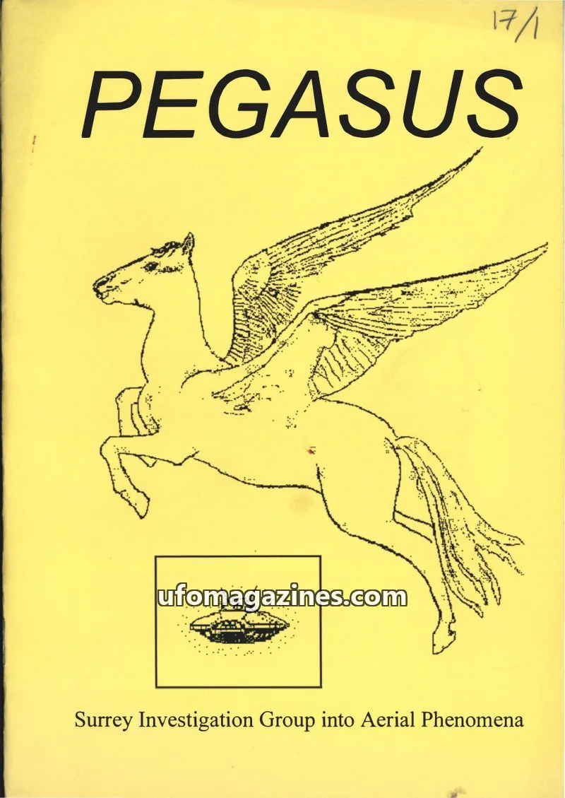 Cover of Surrey Investigation Group into Aerial Phenomena issue 17, #1: PEGASUS