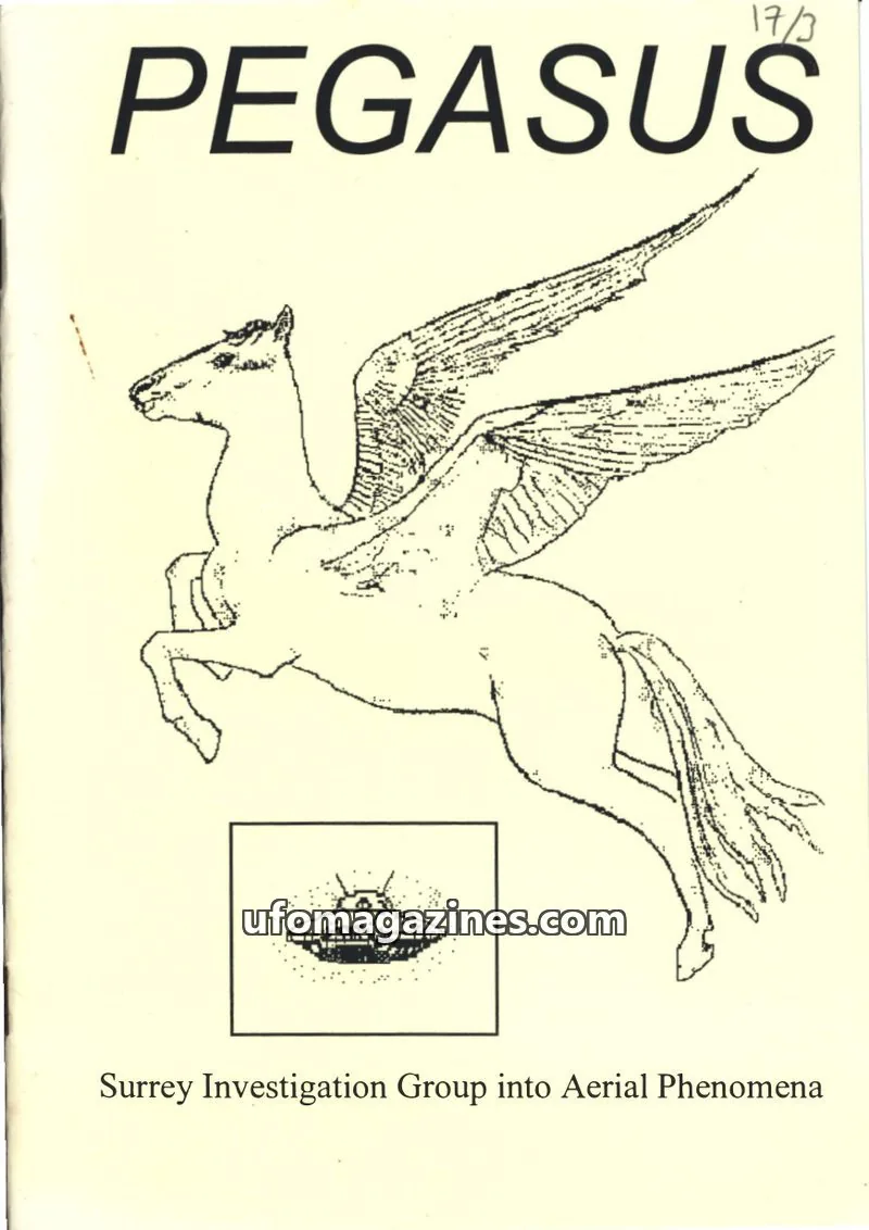 Cover of Surrey Investigation Group into Aerial Phenomena issue 17, #3: PEGASUS