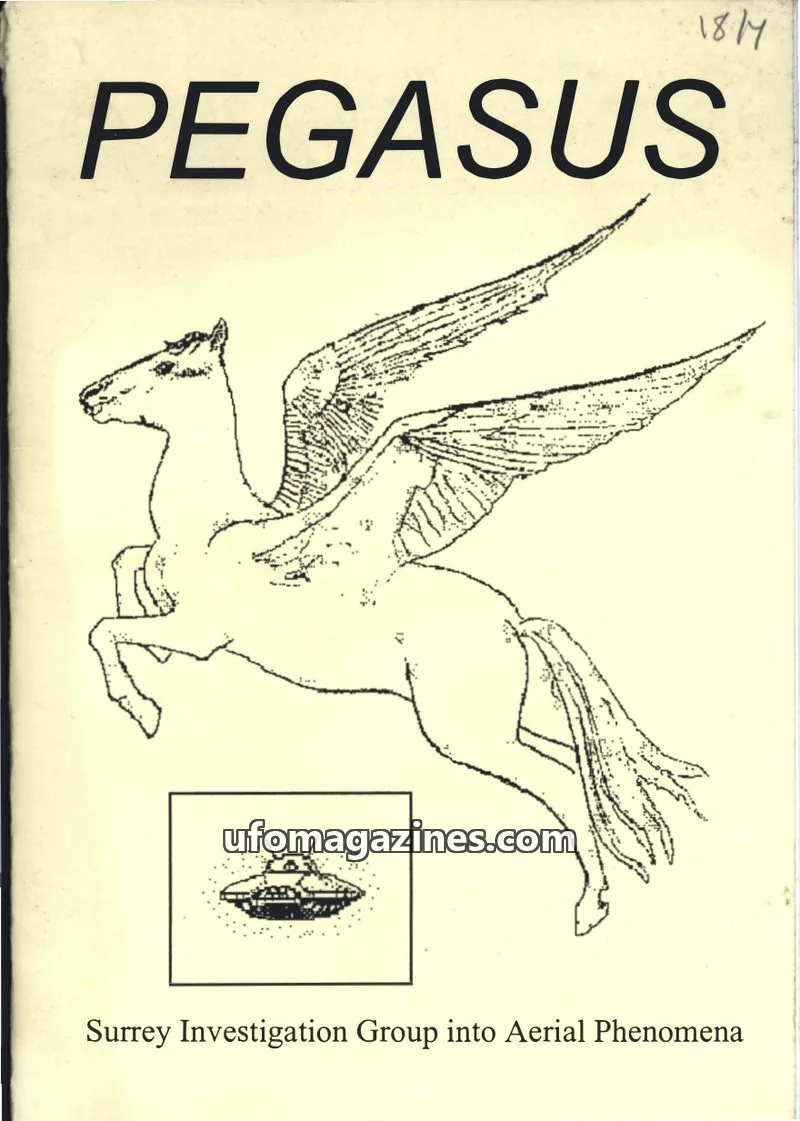 Cover of Surrey Investigation Group into Aerial Phenomena issue 18, #4: PEGASUS