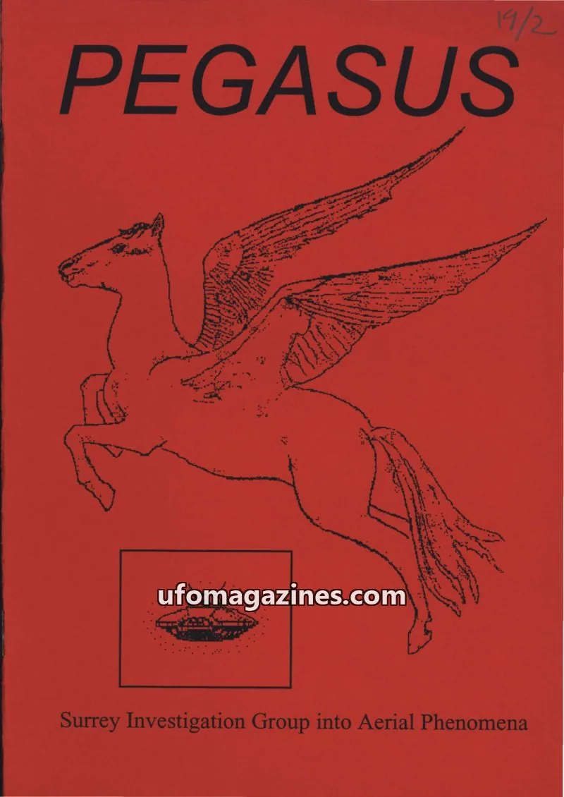 Cover of Surrey Investigation Group into Aerial Phenomena issue 19, #2: PEGASUS