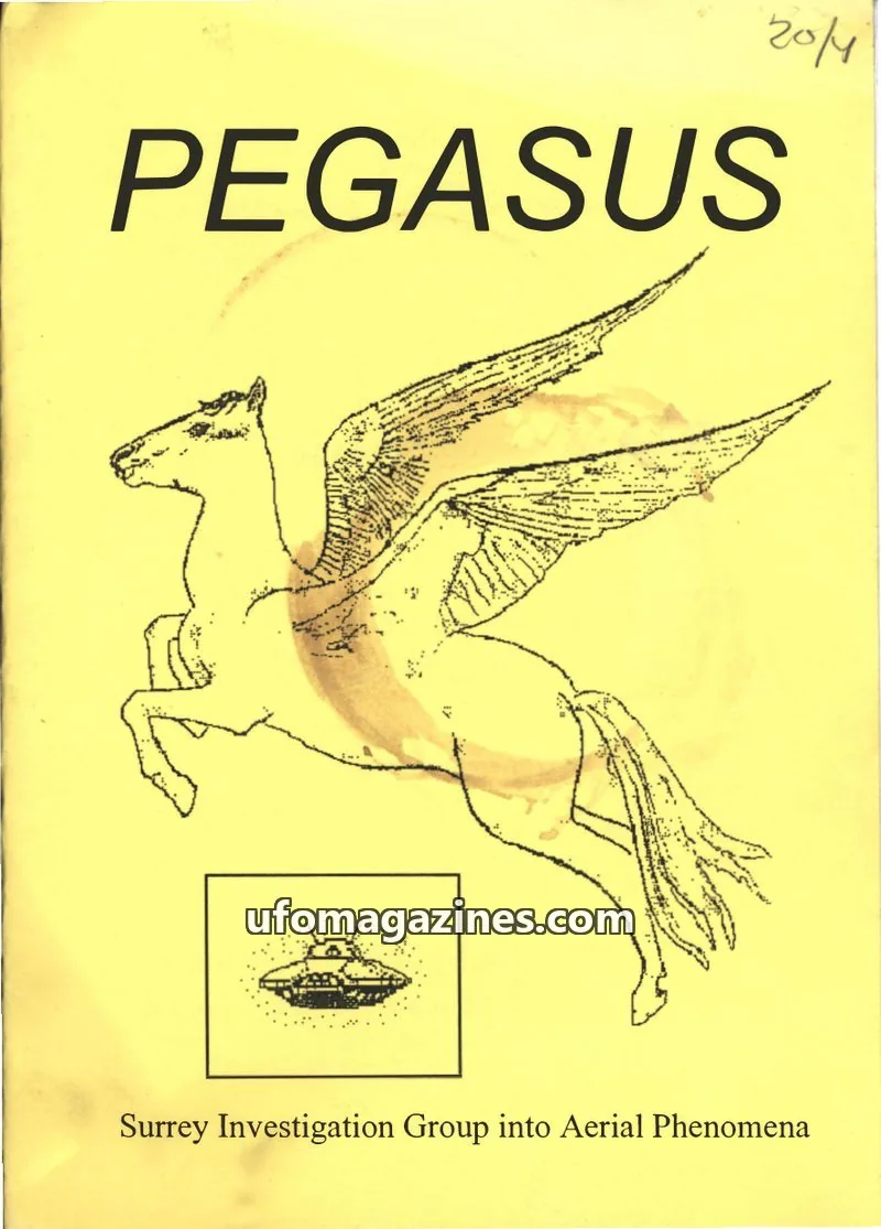 Cover of Surrey Investigation Group into Aerial Phenomena issue 4: PEGASUS