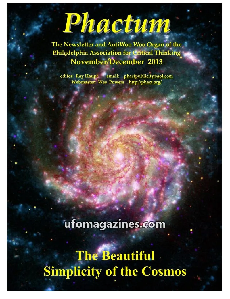 Cover of Philadelphia Association for Critical Thinking issue November/December 2013: Phactum