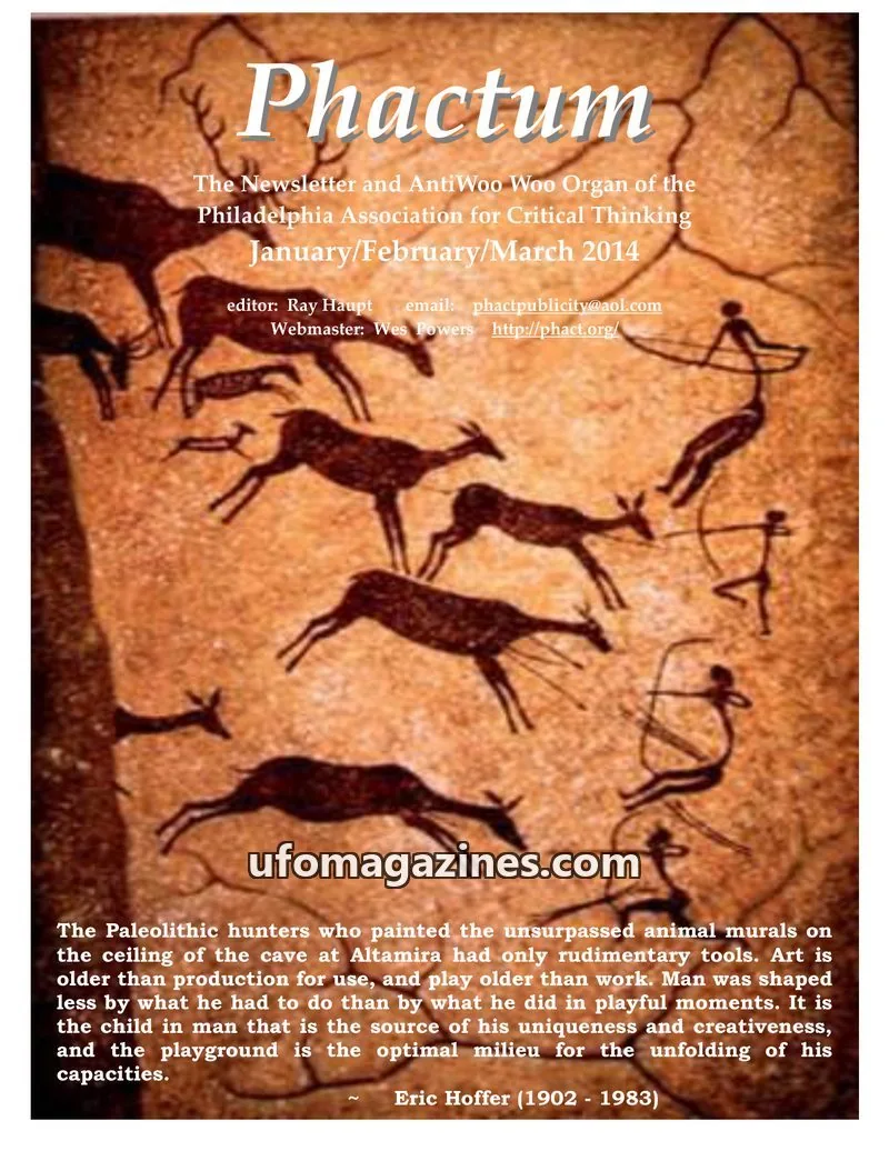 Cover of Philadelphia Association for Critical Thinking issue January/February/March 2014: Phactum