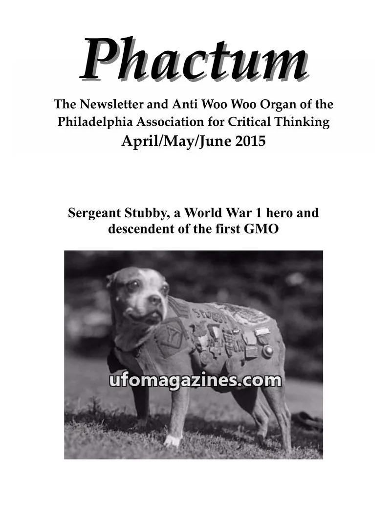 Cover of Philadelphia Association for Critical Thinking issue April/May/June 2015: Phactum