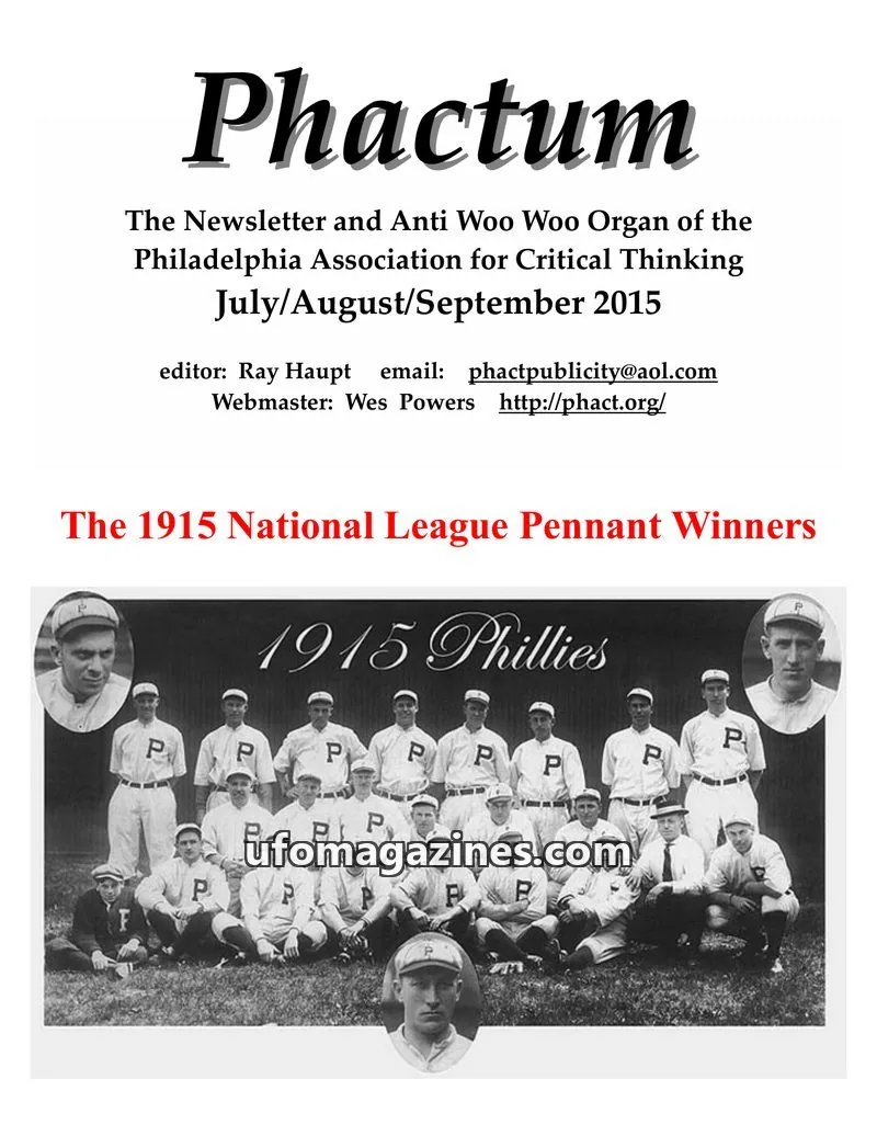 Cover of Philadelphia Association for Critical Thinking issue July/August/September 2015: Phactum
