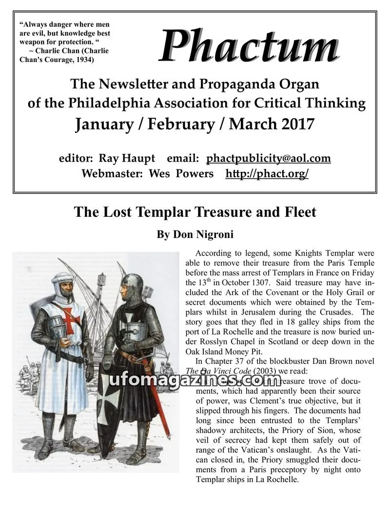 Cover of Philadelphia Association for Critical Thinking issue January / February / March 2017: Phactum