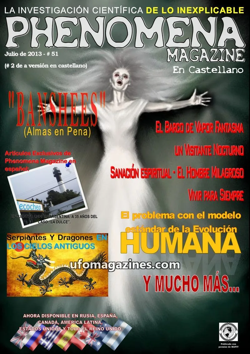 Cover of Phenomena en Espanol (MAPIT) issue # 51: PHENOMENA MAGAZINE
