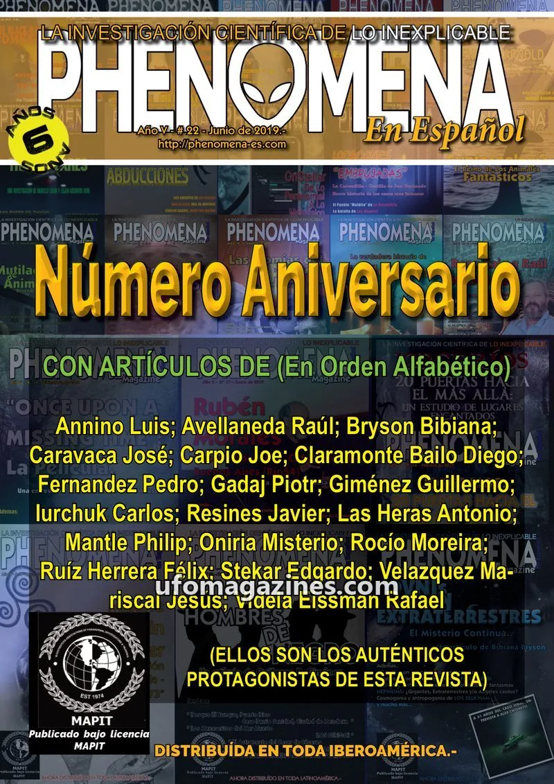 Cover of Flying Disk Press Latinoamerica issue #22: PHENOMENA