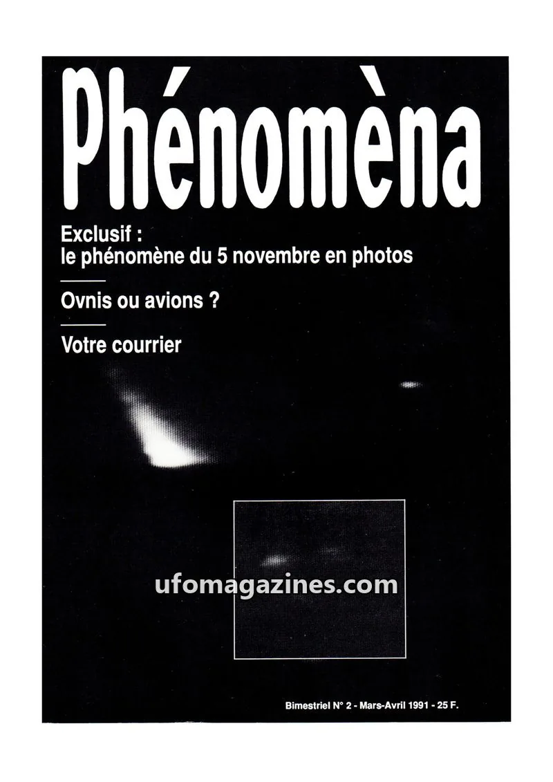 Cover of Phenomena issue 2: Phénomèna