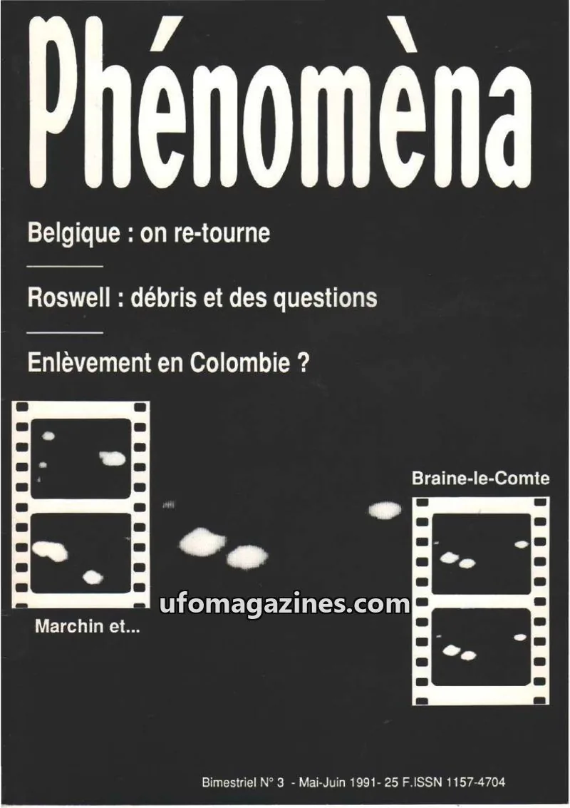 Cover of Phenomena issue 3: Phénomèna
