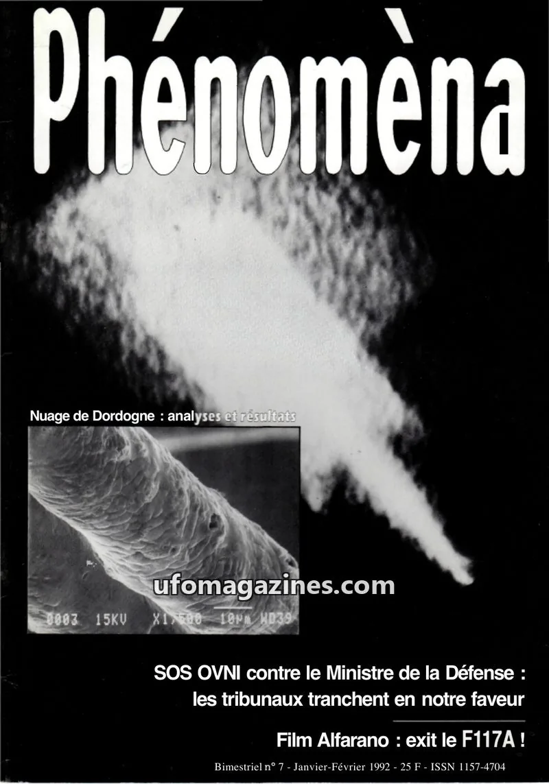 Cover of Phenomena issue 7: Phénomèna