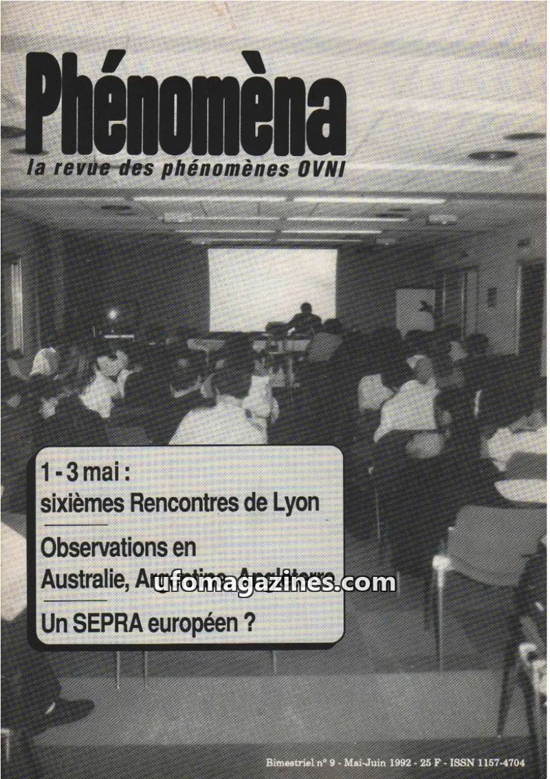 Cover of Phenomena issue 9: Phénomèna