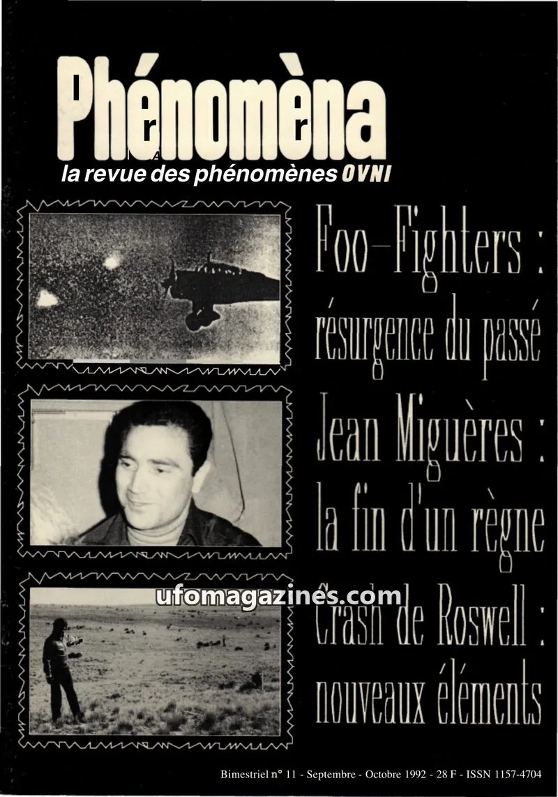 Cover of Phenomena issue 11: Phénomèna
