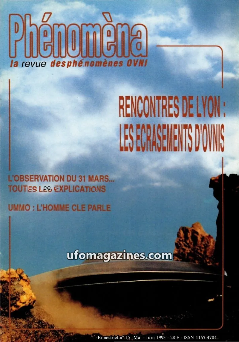 Cover of Phenomena issue 15: Phénomèna