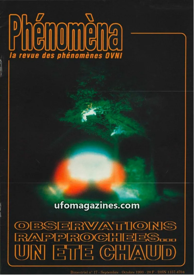 Cover of Phenomena issue 17: Phénomèna