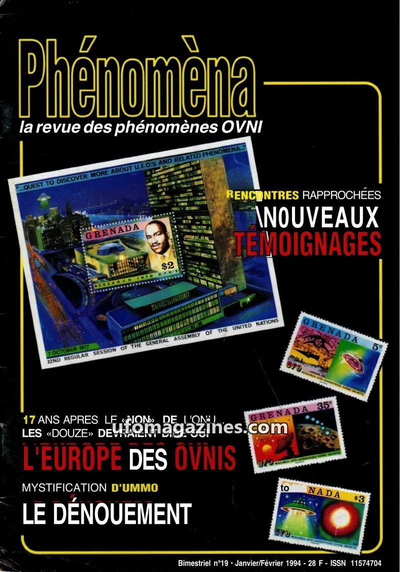 Cover of Phenomena issue 19: Phénomèna