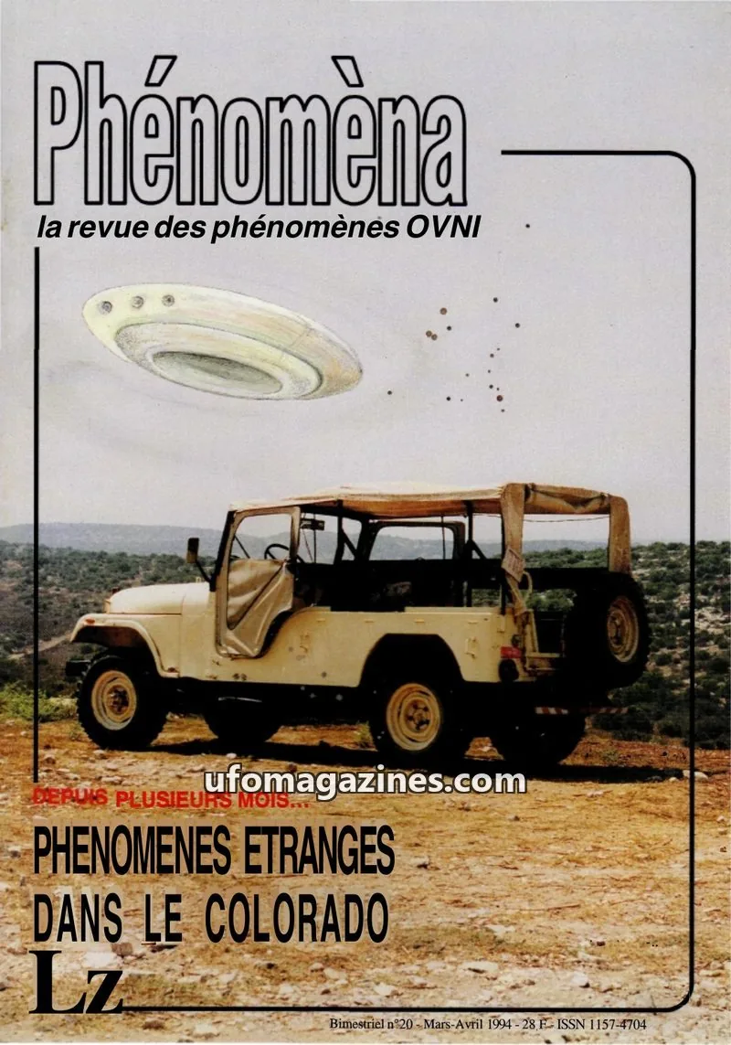 Cover of Phenomena issue 20: Phénomèna