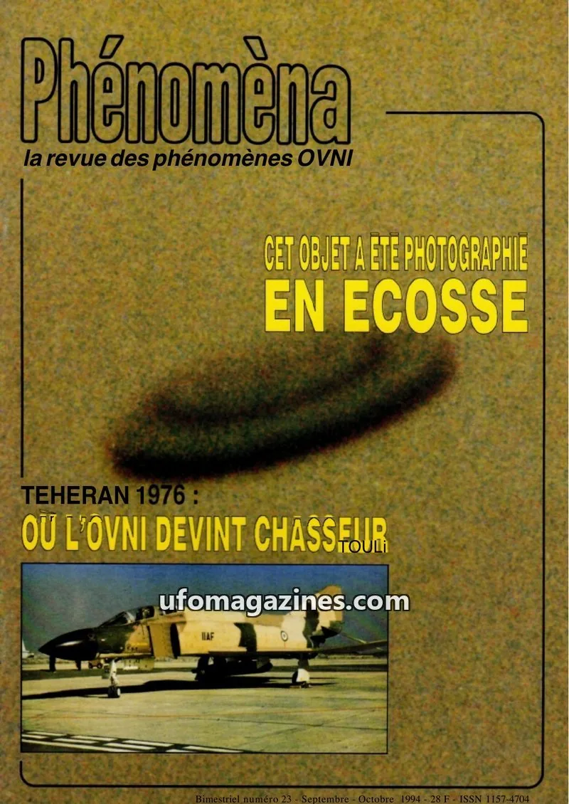 Cover of Phenomena issue 23: Phénomèna