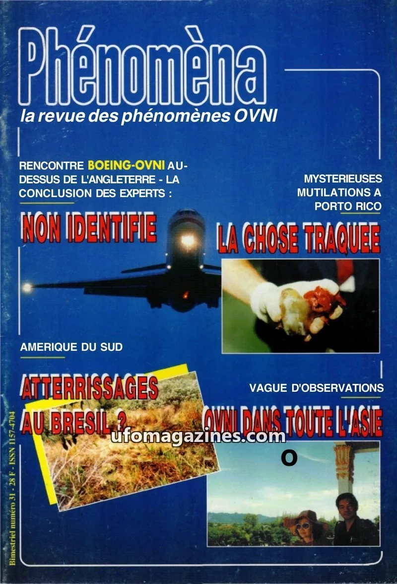 Cover of Phenomena issue 31: Phénomèna