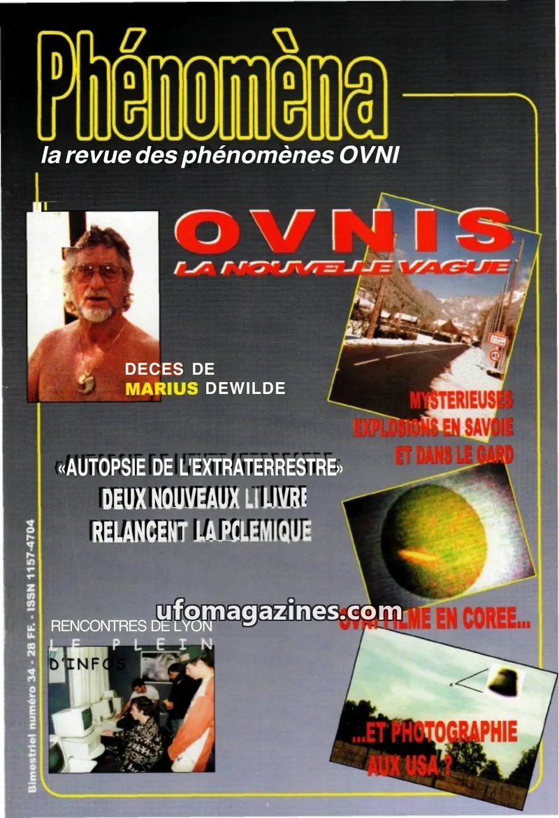 Cover of Phenomena issue 34: Phénomèna