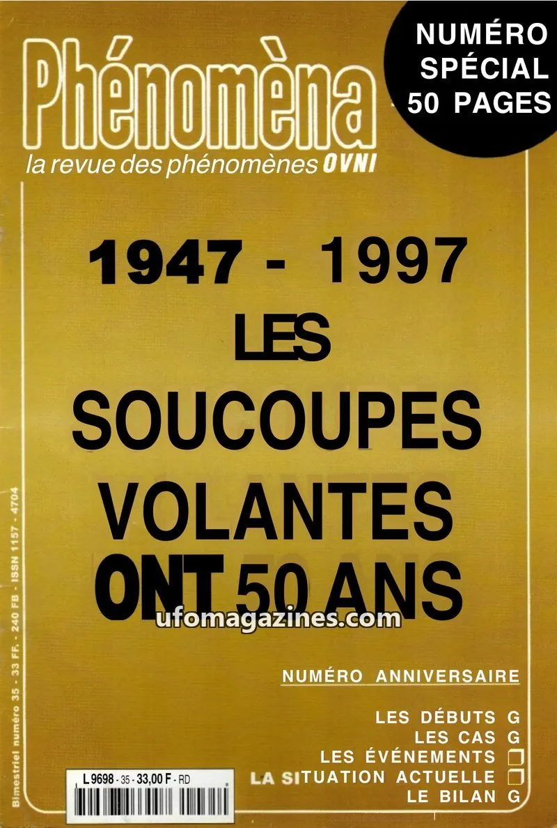 Cover of Phenomena issue 35: Phénomèna