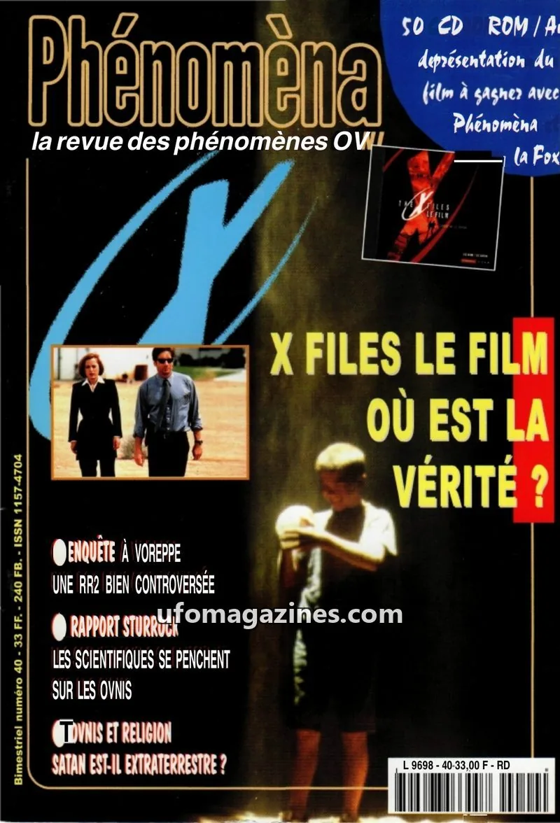 Cover of Phenomena issue 40: Phénomèna