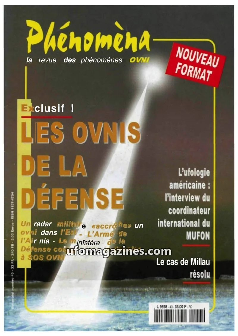 Cover of Phenomena issue 43: Phénomèna