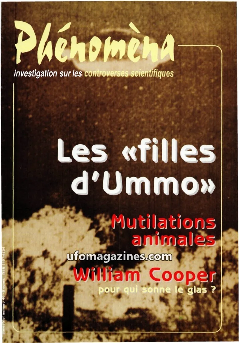 Cover of Phenomena issue 46: Phénomèna