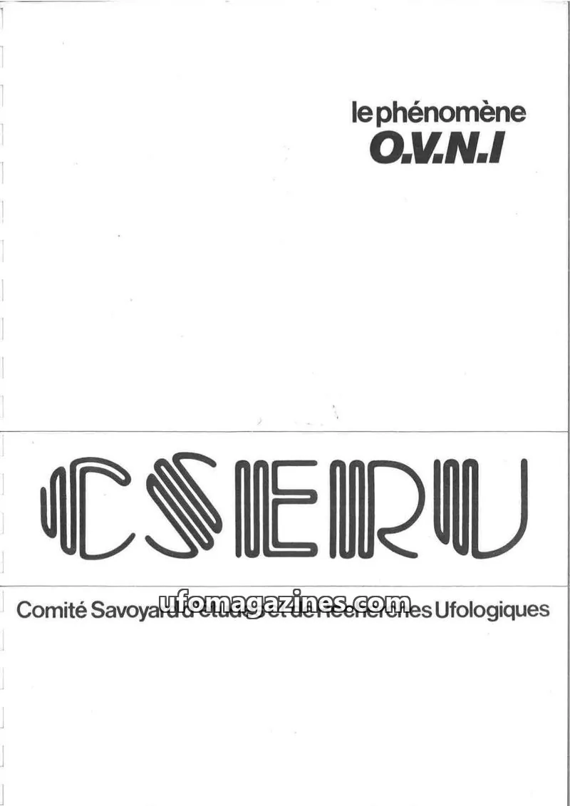 Cover of CSERU issue 5: Phénomène OVNI