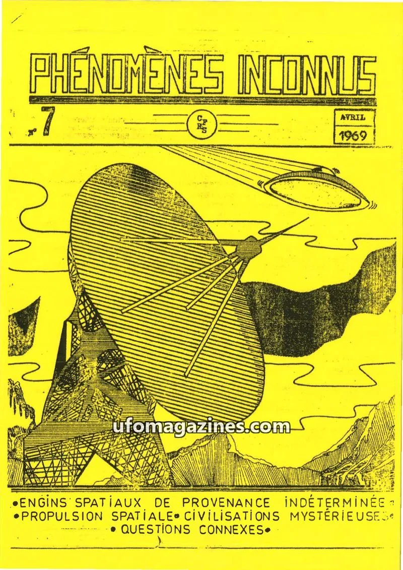 Cover of Phenomenes Inconnus issue 7: PHÉNOMÈNES INCONNUS