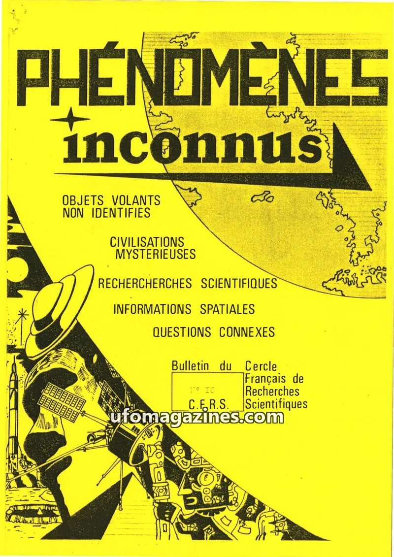 Cover of Phenomenes Inconnus issue N° IO: PHÉNOMÈNES inconnus