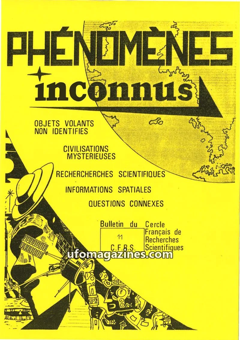 Cover of Phenomenes Inconnus issue 11: PHÉNOMÈNES inconnus