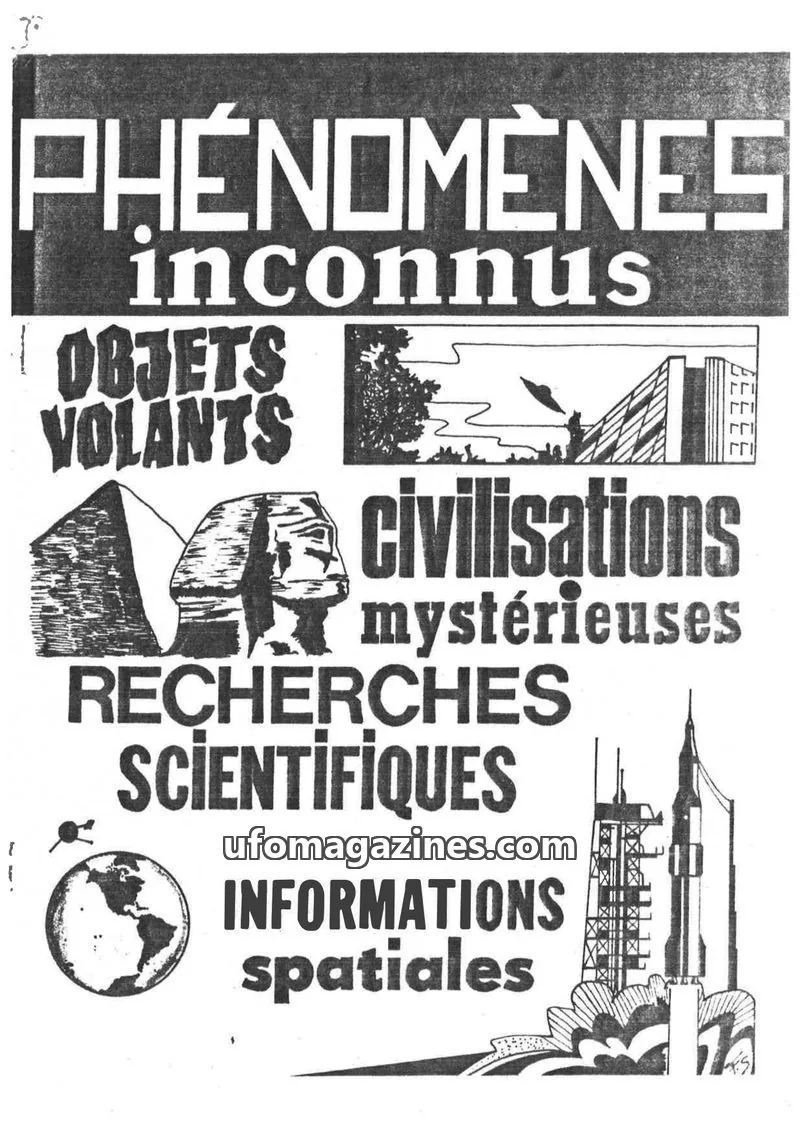 Cover of CFRS issue 13: PHENOMENES INCONNUS