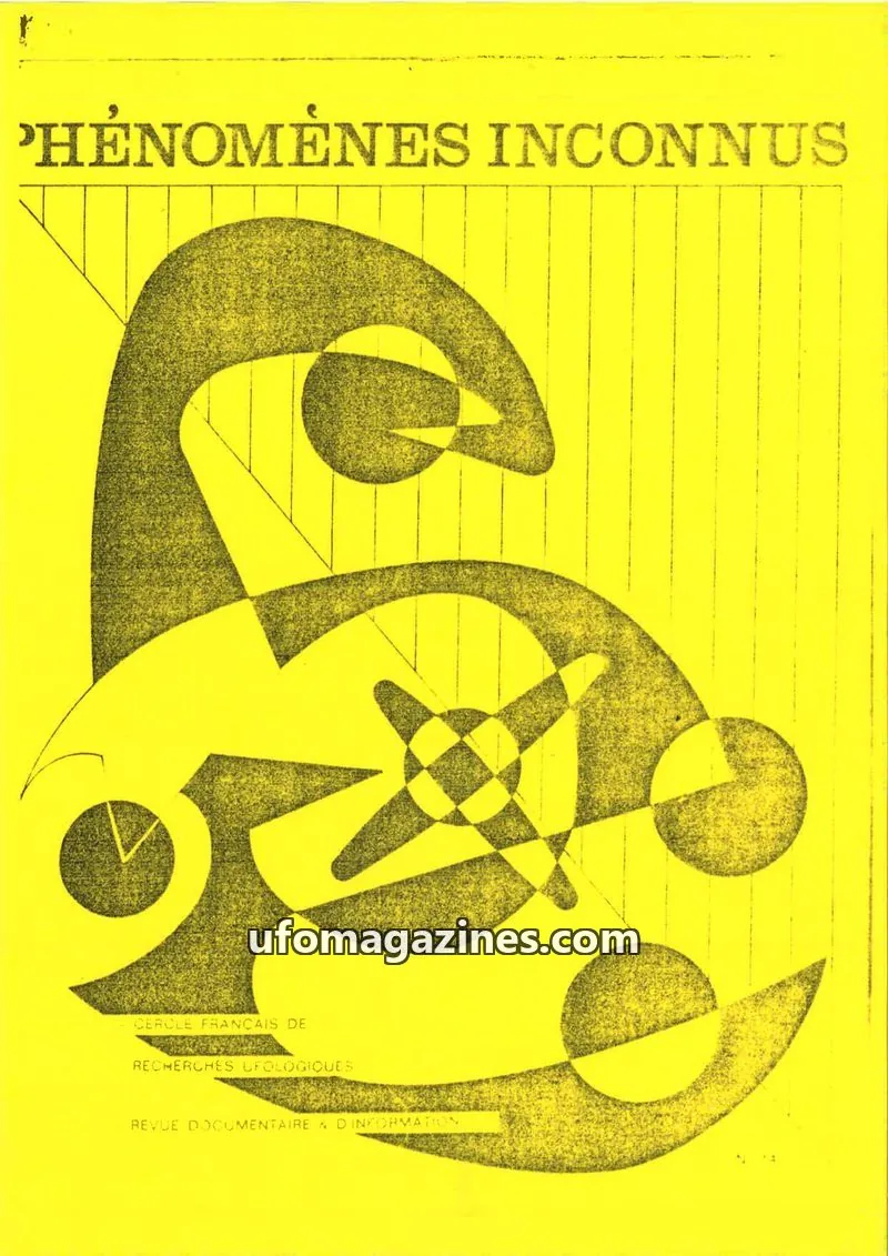 Cover of Phenomenes Inconnus issue N° 14: PHÉNOMÈNES INCONNUS