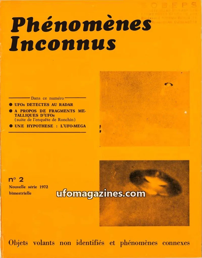 Cover of Phenomenes Inconnus issue 2: Phénomènes Inconnus