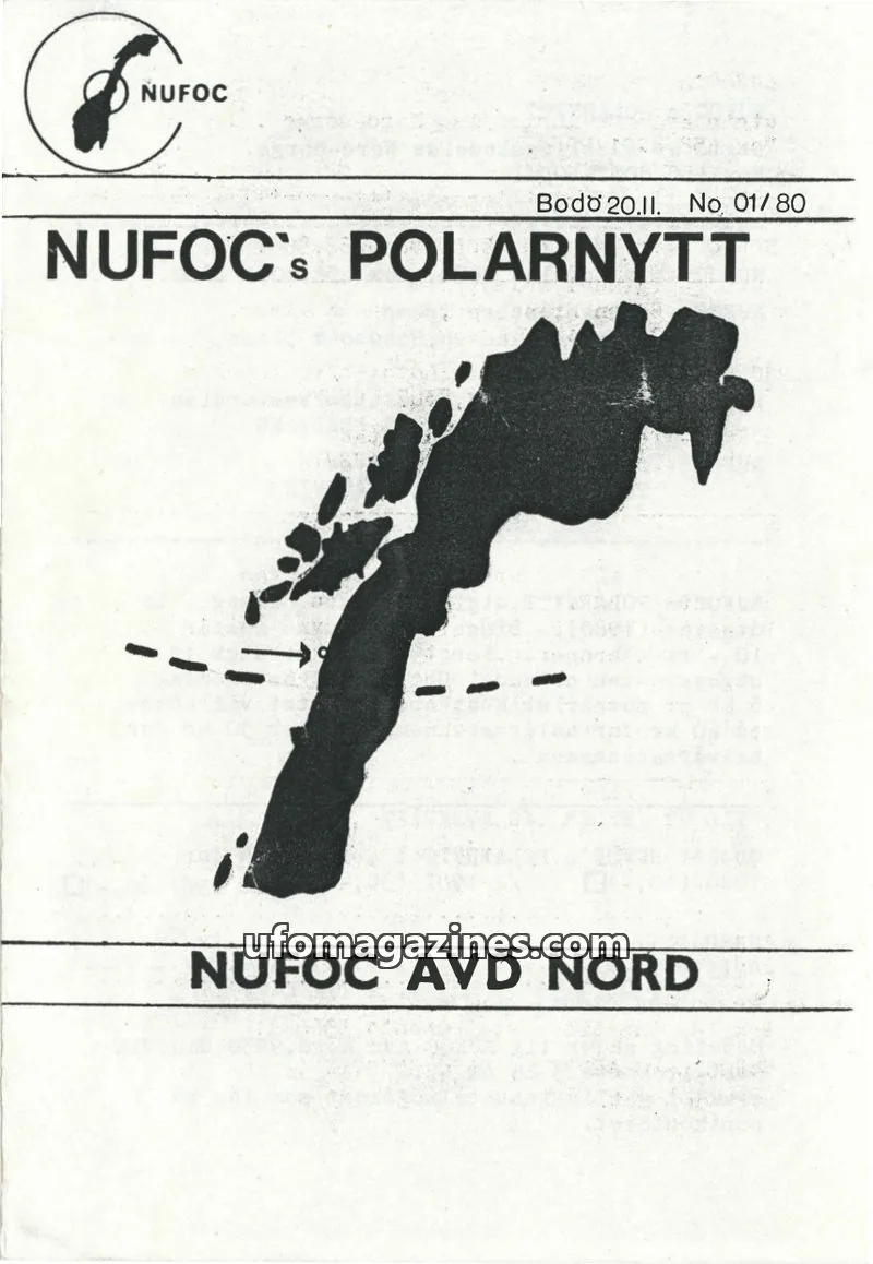 Cover of Polarnytt issue 01/80: NUFOC'S POLARNYTT