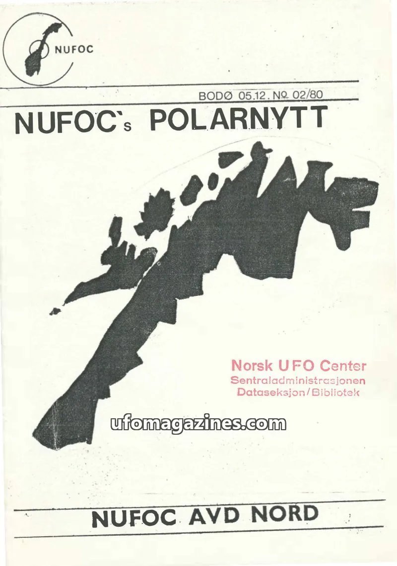 Cover of Polarnytt issue 02/80: NUFOC'S POLARNYTT