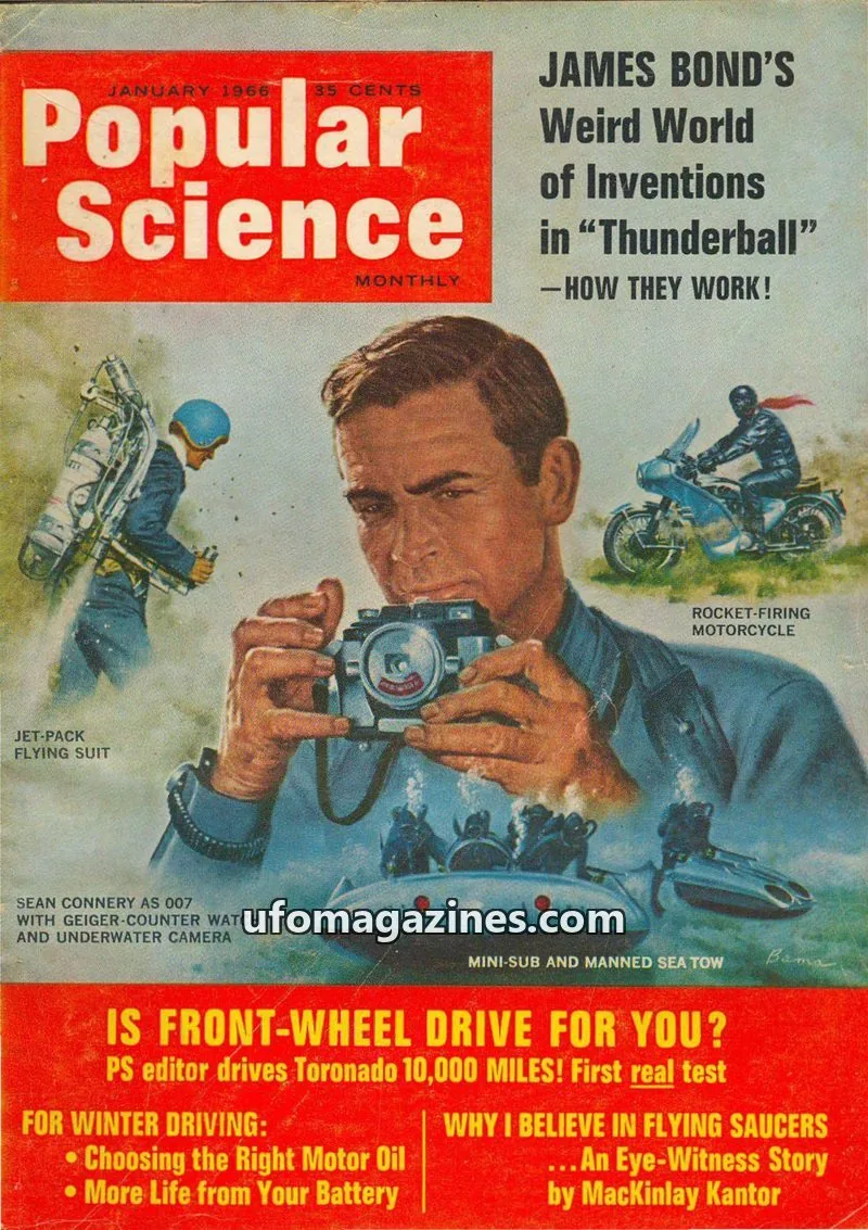 Cover of Popular Science Publishing Co., Inc. issue January 1966: Popular Science Monthly