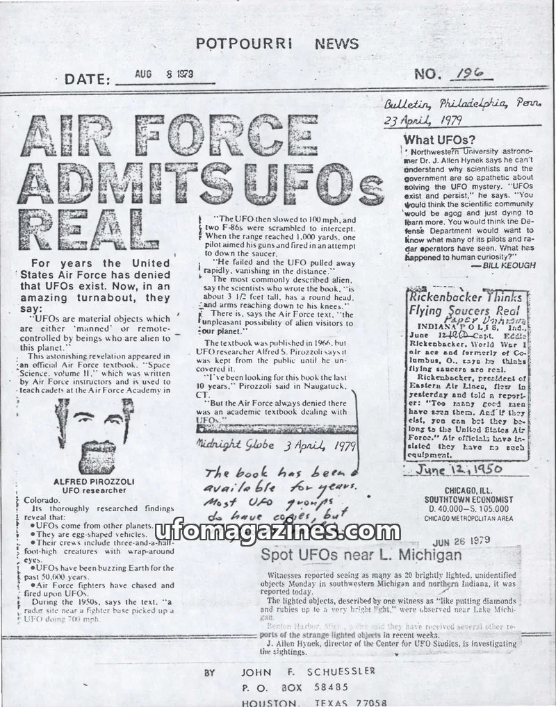 Cover of Potpourri News (John Schuessler) issue No. 196: POTPOURRI NEWS